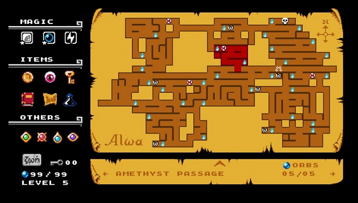 Скриншот из игры Alwa's Awakening