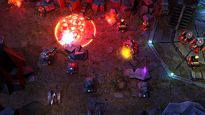 Скриншот из игры Tanks vs Aliens