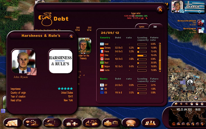Скриншот из игры Masters of the World - Geopolitical Simulator 3