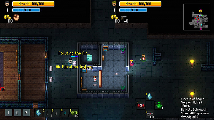 Скриншот из игры Streets of Rogue