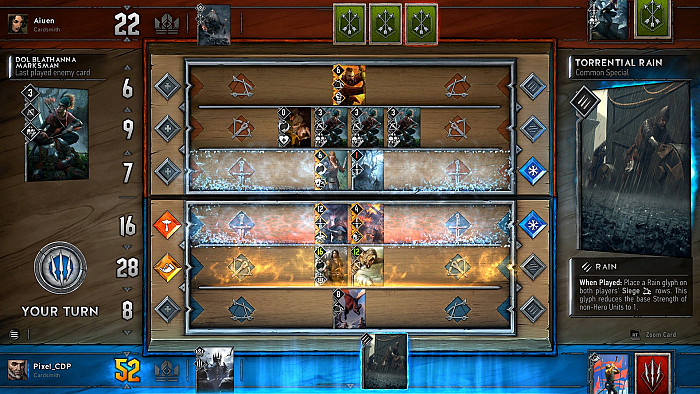 Скриншот из игры Gwent: The Witcher Card Game