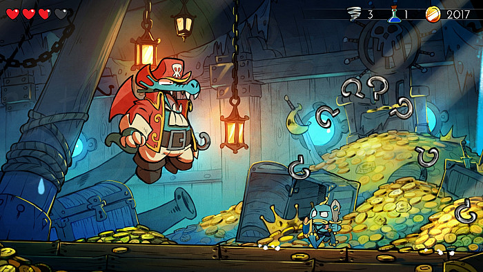 Скриншот из игры Wonder Boy: The Dragon's Trap