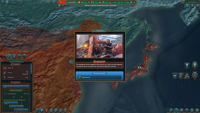 Скриншот из игры Realpolitiks
