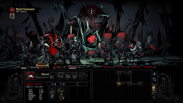 Скриншот из игры Darkest Dungeon: The Crimson Court