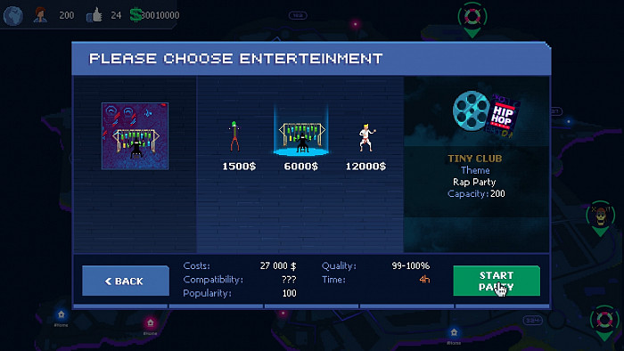 Скриншот из игры Party Hard Tycoon