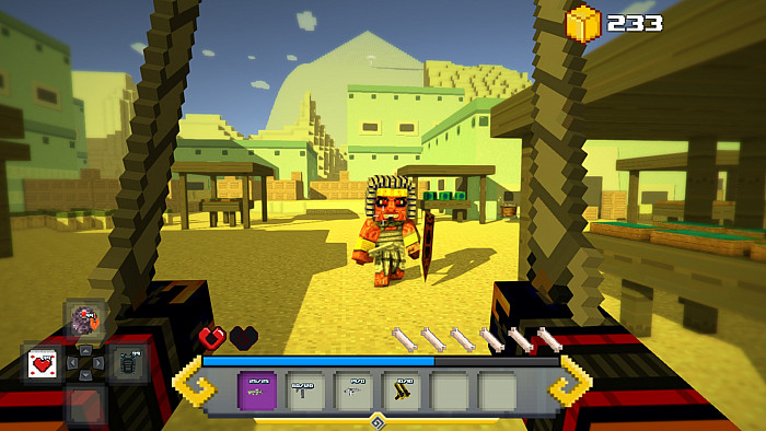 Скриншот из игры Block Survival: Legend of the Lost Islands