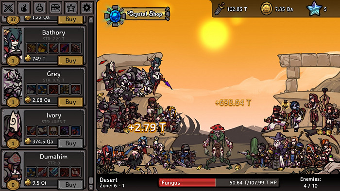Скриншот из игры Clicker Guild
