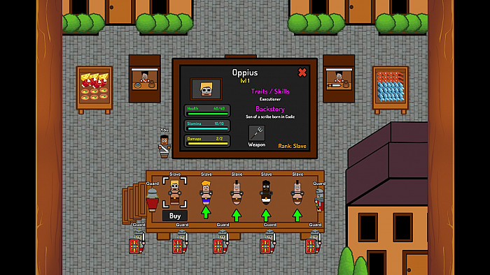 Скриншот из игры Gladiator School