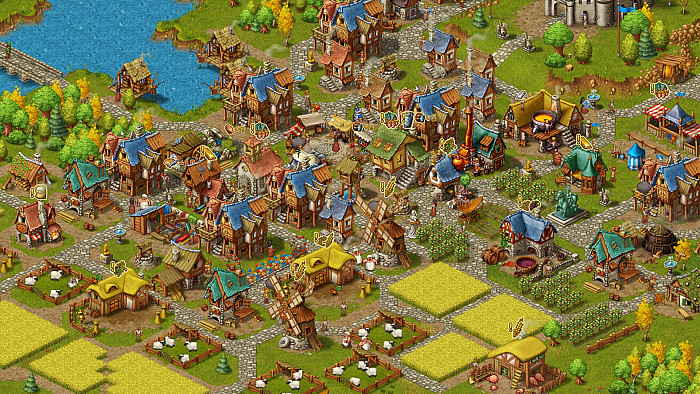 Скриншот из игры Townsmen