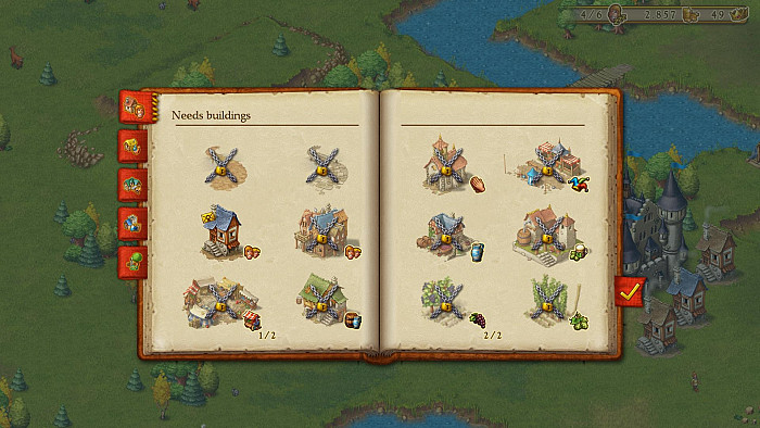 Скриншот из игры Townsmen
