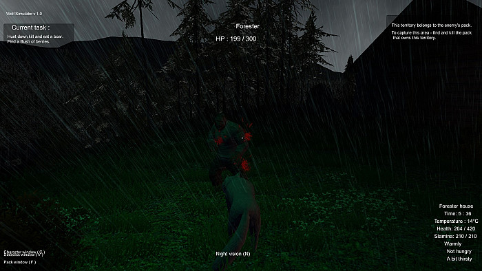 Скриншот из игры Wolf Simulator