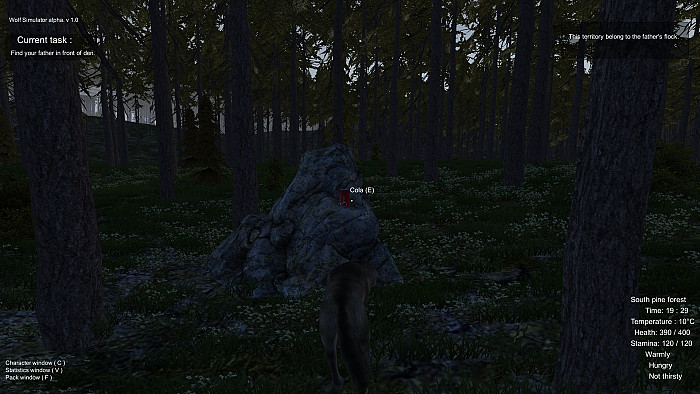Скриншот из игры Wolf Simulator