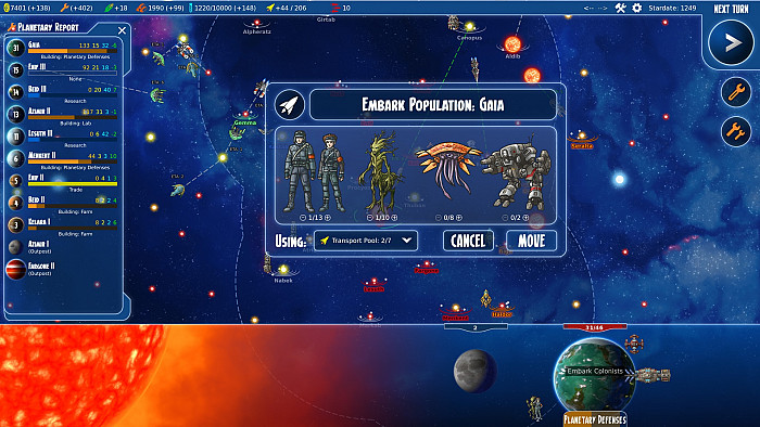 Скриншот из игры Stars in Shadow