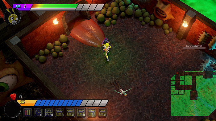 Скриншот из игры Rock-N-Rogue: A Boo Bunny Plague Adventure