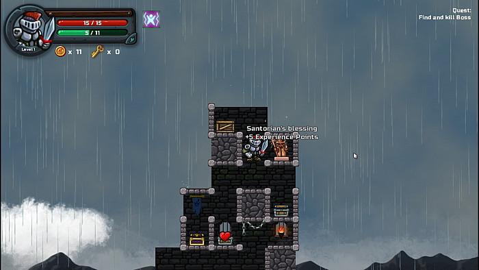 Скриншот из игры Dungetris