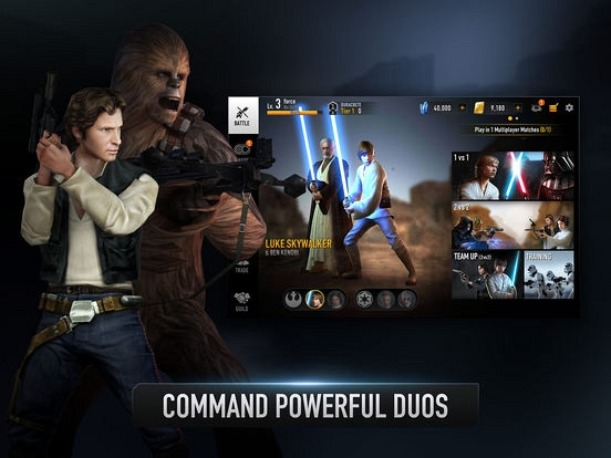 Скриншот из игры Star Wars: Force Arena