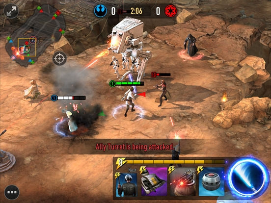 Скриншот из игры Star Wars: Force Arena