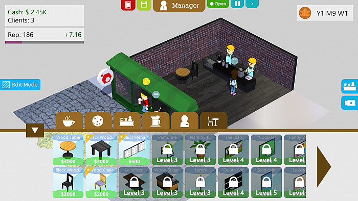 Скриншот из игры Coffee Shop Tycoon