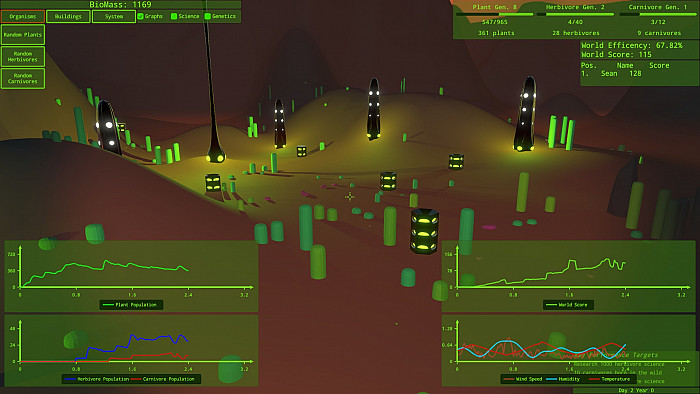 Скриншот из игры Intelligent Design: An Evolutionary Sandbox