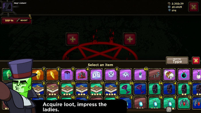 Скриншот из игры Zombidle