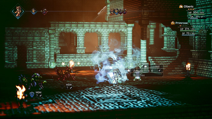 Скриншот из игры Octopath Traveler