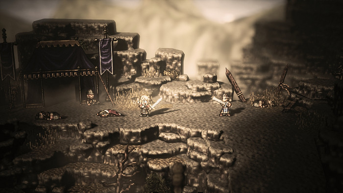 Скриншот из игры Octopath Traveler