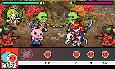 Скриншот из игры Taiko no Tatsujin
