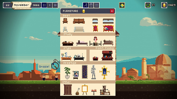 Скриншот из игры Painters Guild