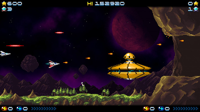 Скриншот из игры Super Hydorah