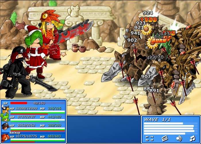 Скриншот из игры Epic Battle Fantasy 4
