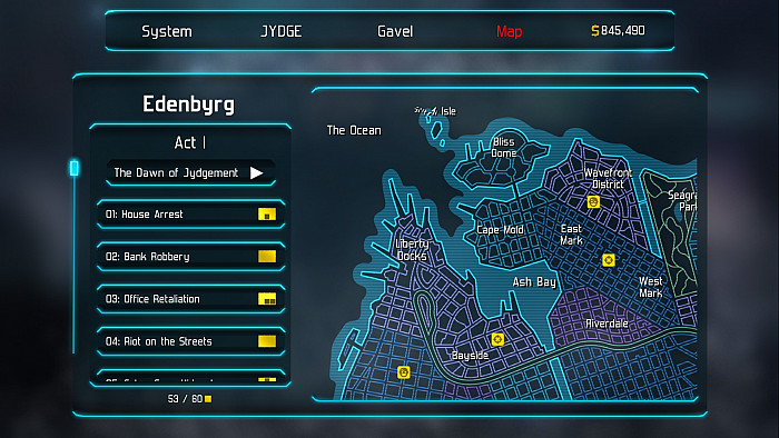 Скриншот из игры Jydge