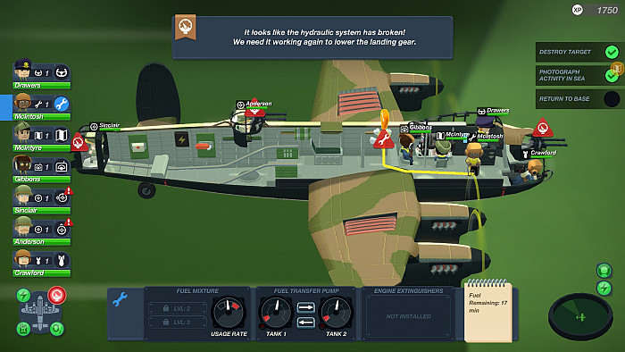 Скриншот из игры Bomber Crew
