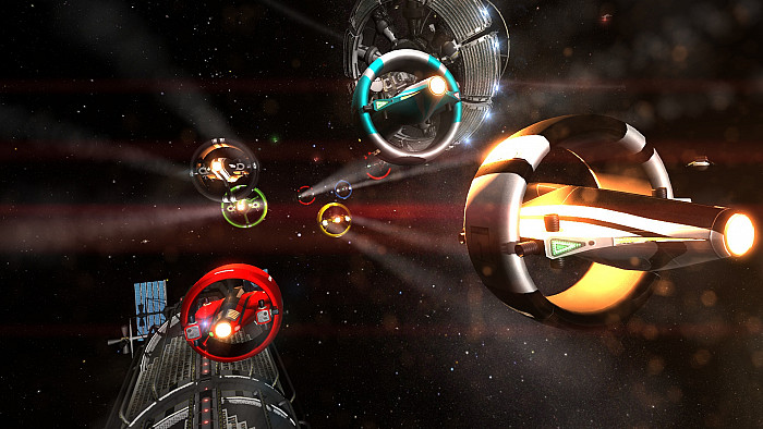 Скриншот из игры Orbital Racer