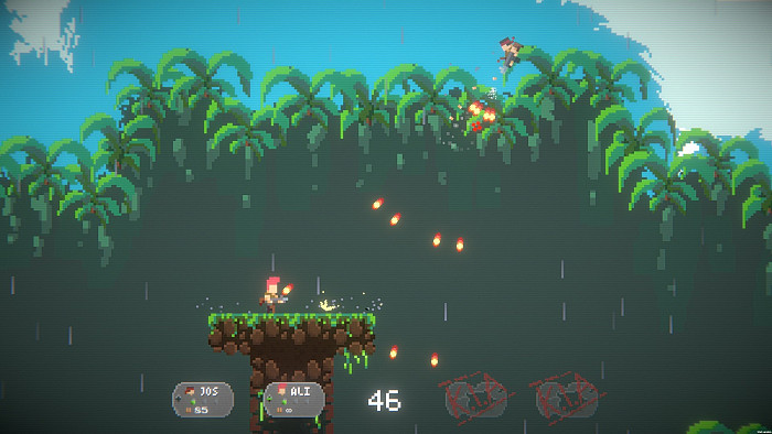 Скриншот из игры Jump Gunners