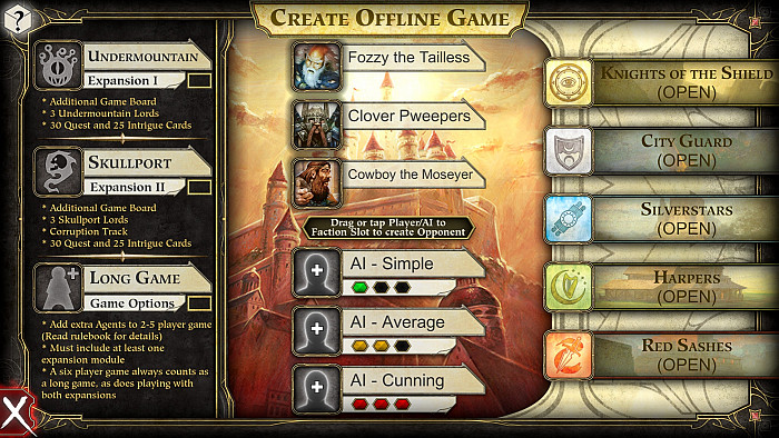 Скриншот из игры D&D Lords of Waterdeep