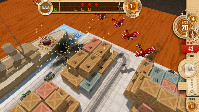 Скриншот из игры War in a Box: Paper Tanks