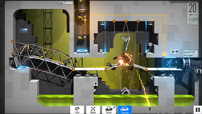Скриншот из игры Bridge Constructor Portal