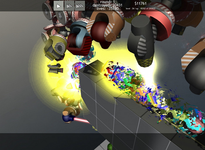 Скриншот из игры Terrorhedron Tower Defense