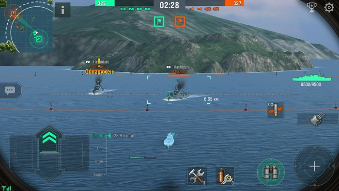 Скриншот из игры World of Warships Blitz