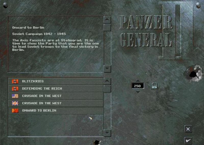Скриншот из игры Panzer General II