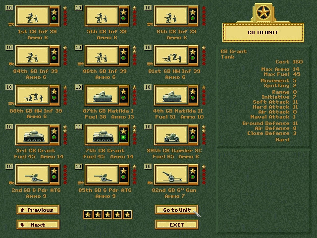 Скриншот из игры Panzer General