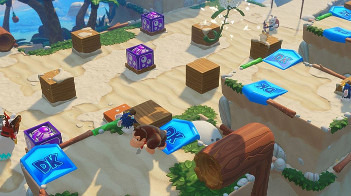 Скриншот из игры Mario + Rabbids Kingdom Battle - Donkey Kong Adventure