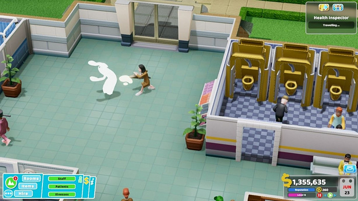 Скриншот из игры Two Point Hospital