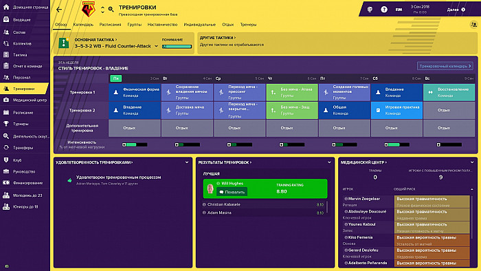 Скриншот из игры Football Manager 2019