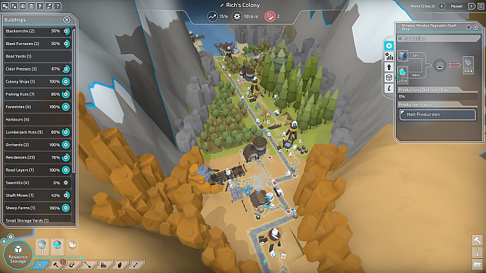 Скриншот из игры The Colonists