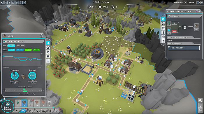 Скриншот из игры The Colonists