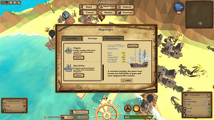 Скриншот из игры Pirates of the Polygon Sea