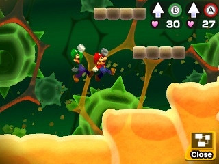 Скриншот из игры Mario & Luigi: Bowser's Inside Story + Bowser Jr.'s Journey