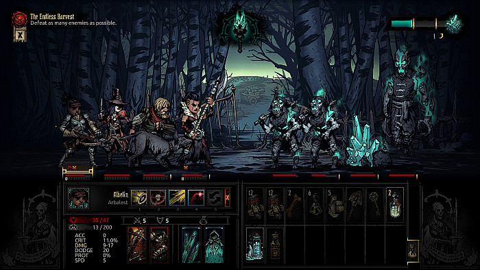 Скриншот из игры Darkest Dungeon: The Color of Madness