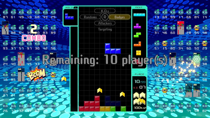 Скриншот из игры Tetris 99
